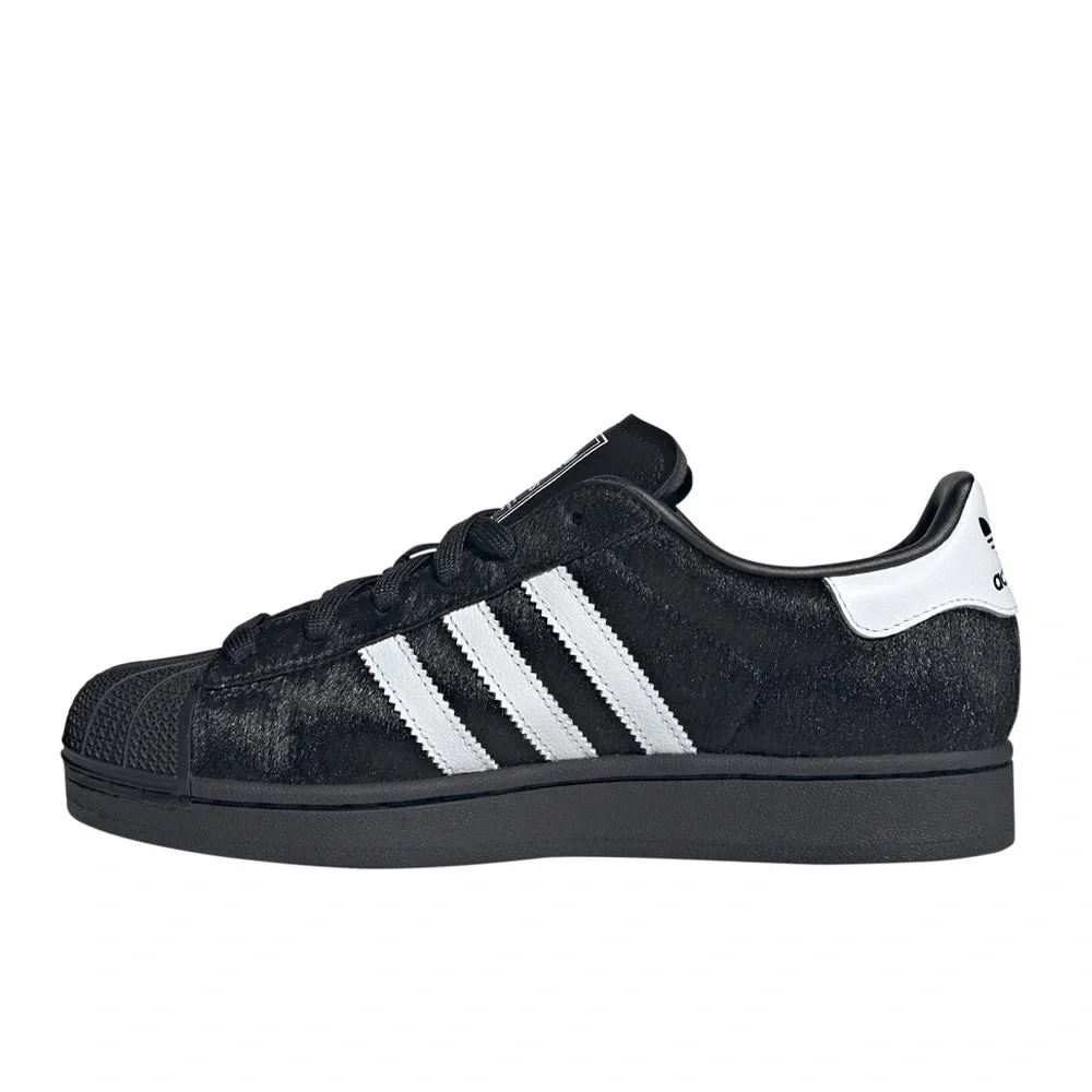 ADIDAS SUPERSTAR II PONY HAIR SNEAKERS